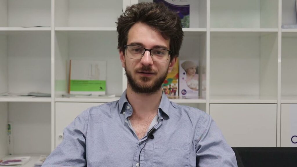 Fotograma del vídeo GHX Insights «AI-Enhanced In Silico Drug Design», presentado por Davide Crucitti